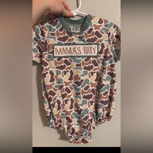 Mamas Boy Camo Kids Bubble